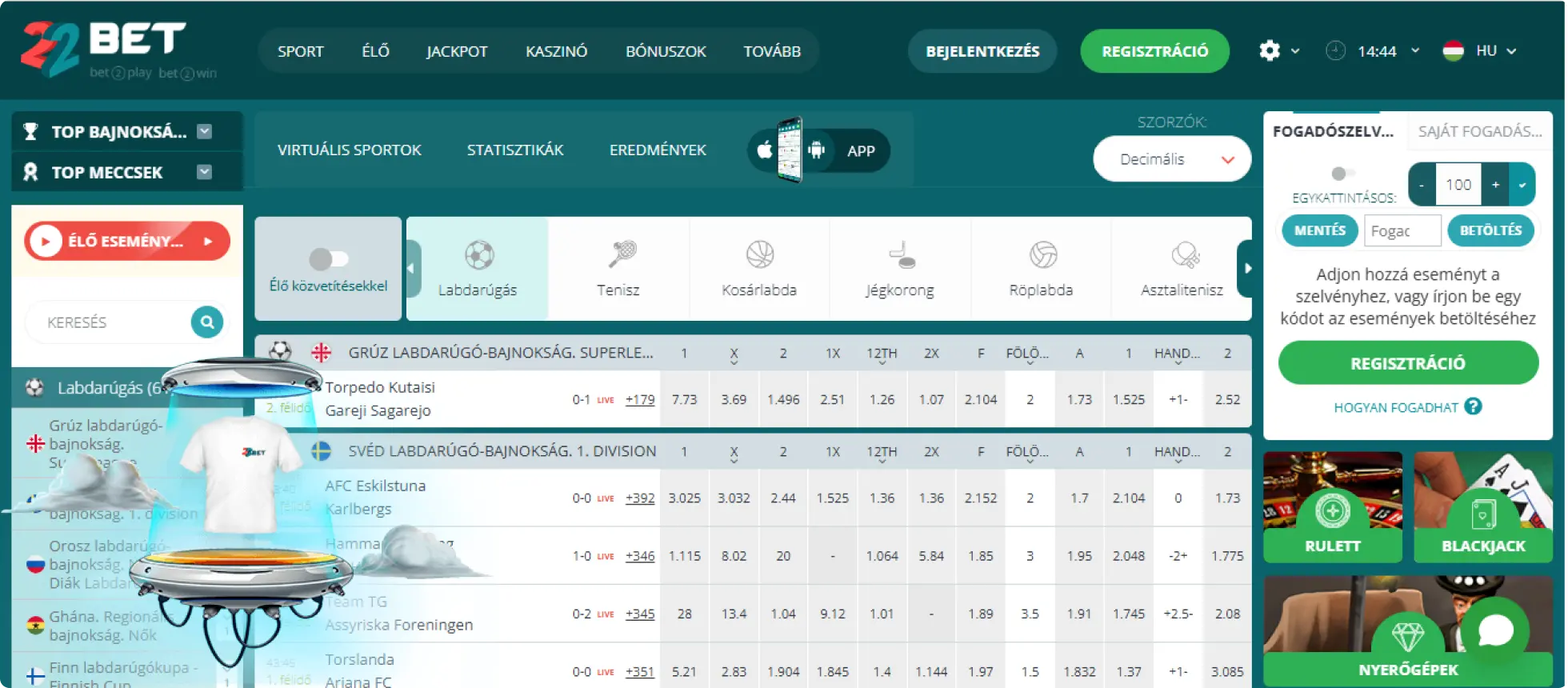 22Bet Sportfogadás